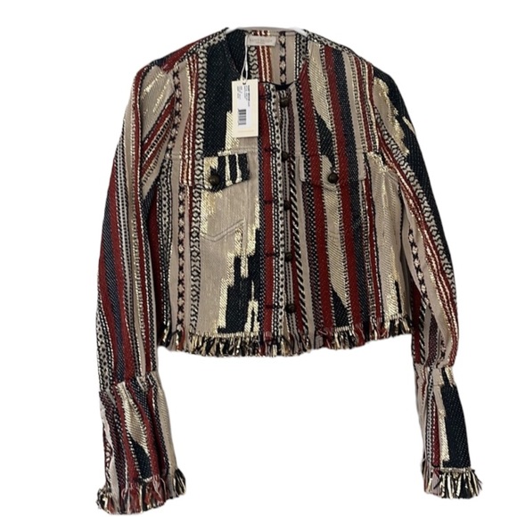 NWT $545 Ramy Brook Dakota Fringe Jacket - Picture 9 of 12